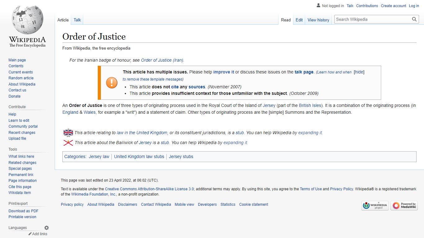 Order of Justice - Wikipedia